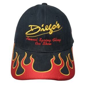 Diego's Annual Spring Hing Car Show Baseball Cap Black One Size Adjustable Magic